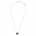 la-ore-e-ori-pendente-swarovski-iconic-swan--cigno--piccolo--nero--placcato-rodio-swarovski-5347330