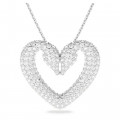 la-ore-e-ori-pendente-una--cuore--medio--bianco--placcato-rodio-swarovski-5626176